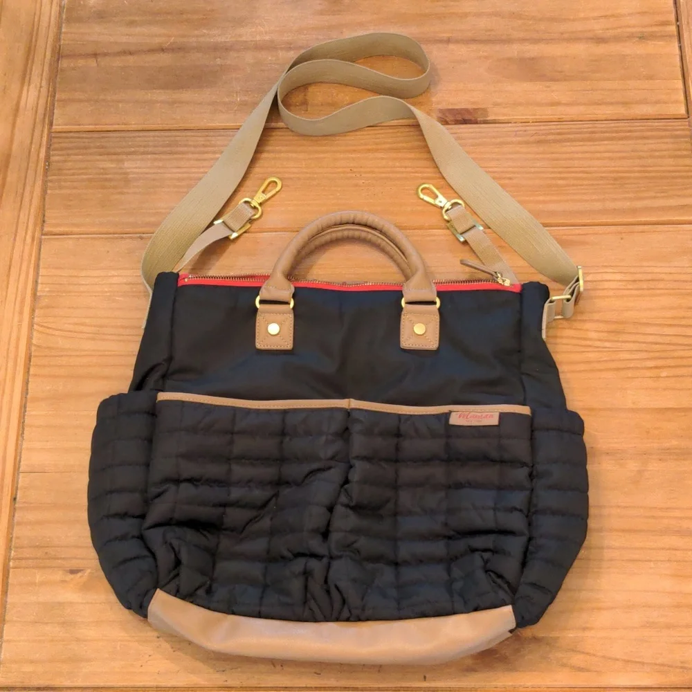 Maman New York Classic Black Designer Diaper Bag